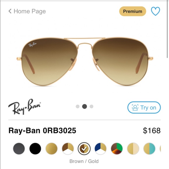 Ray-Ban Accessories - Ray ban brown large aviators. Style #55014
